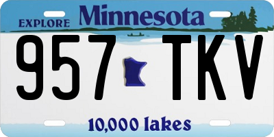 MN license plate 957TKV