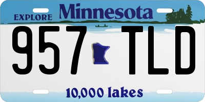 MN license plate 957TLD