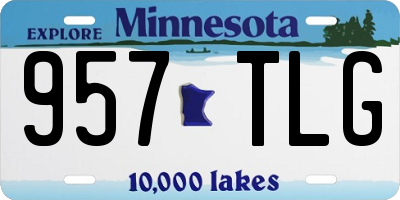MN license plate 957TLG