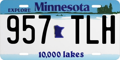 MN license plate 957TLH