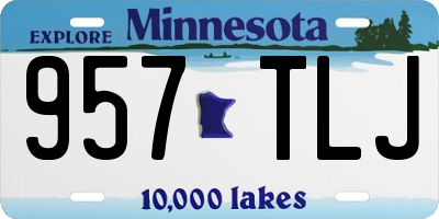 MN license plate 957TLJ