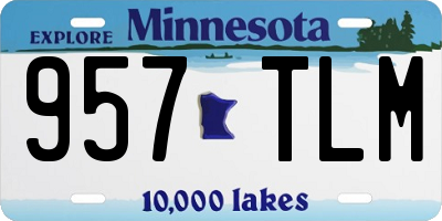 MN license plate 957TLM