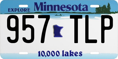 MN license plate 957TLP