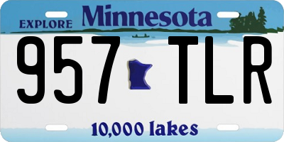 MN license plate 957TLR
