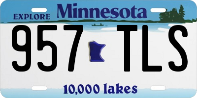 MN license plate 957TLS