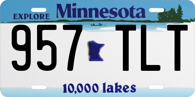 MN license plate 957TLT