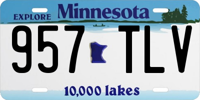 MN license plate 957TLV