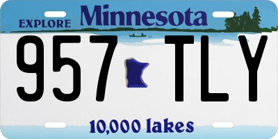 MN license plate 957TLY