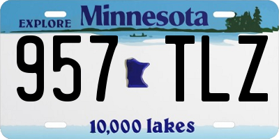 MN license plate 957TLZ
