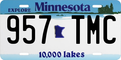 MN license plate 957TMC