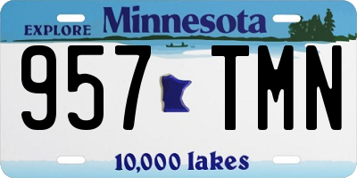MN license plate 957TMN