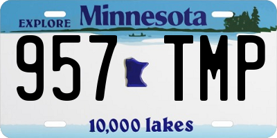 MN license plate 957TMP