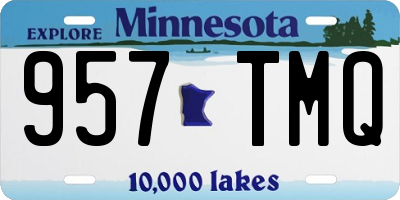 MN license plate 957TMQ