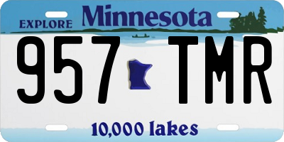 MN license plate 957TMR
