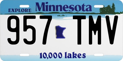 MN license plate 957TMV