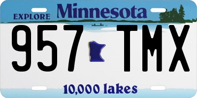 MN license plate 957TMX