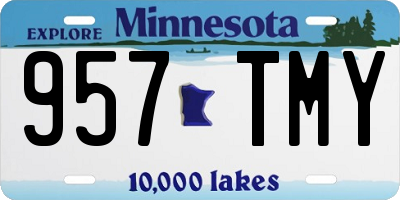 MN license plate 957TMY