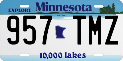 MN license plate 957TMZ