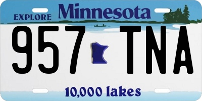 MN license plate 957TNA