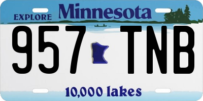 MN license plate 957TNB