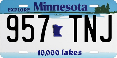 MN license plate 957TNJ