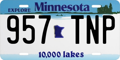 MN license plate 957TNP