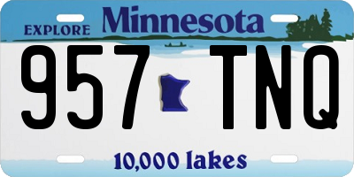 MN license plate 957TNQ