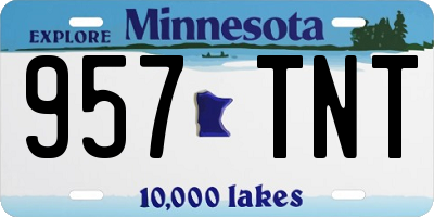MN license plate 957TNT