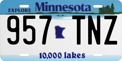 MN license plate 957TNZ