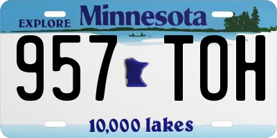 MN license plate 957TOH