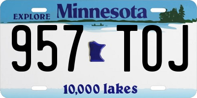 MN license plate 957TOJ