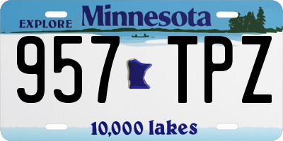 MN license plate 957TPZ