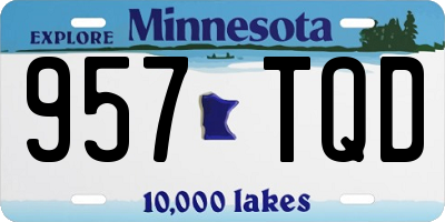 MN license plate 957TQD