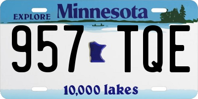 MN license plate 957TQE