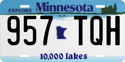 MN license plate 957TQH