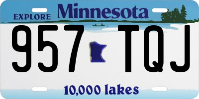 MN license plate 957TQJ
