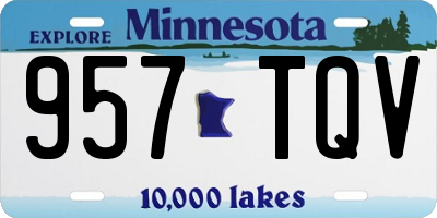 MN license plate 957TQV
