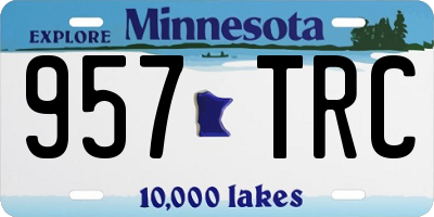 MN license plate 957TRC