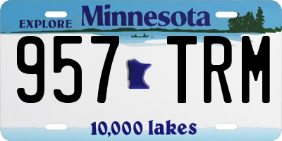 MN license plate 957TRM