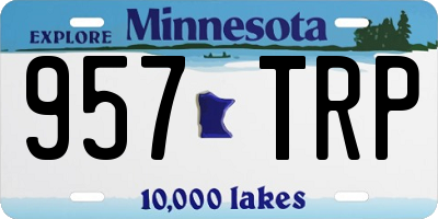 MN license plate 957TRP