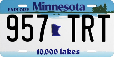 MN license plate 957TRT