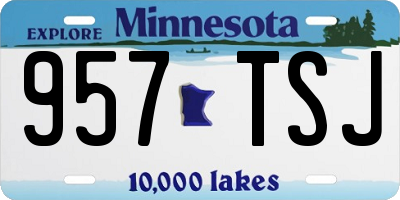 MN license plate 957TSJ