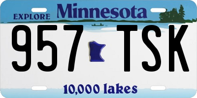 MN license plate 957TSK