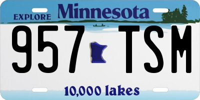 MN license plate 957TSM