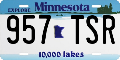 MN license plate 957TSR