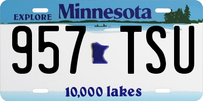 MN license plate 957TSU