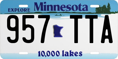 MN license plate 957TTA