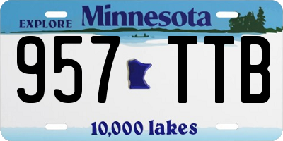 MN license plate 957TTB