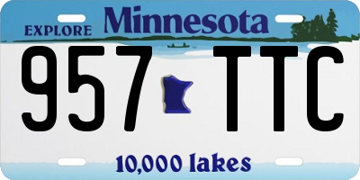 MN license plate 957TTC