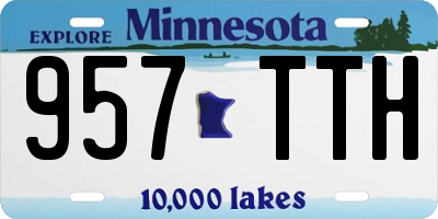 MN license plate 957TTH